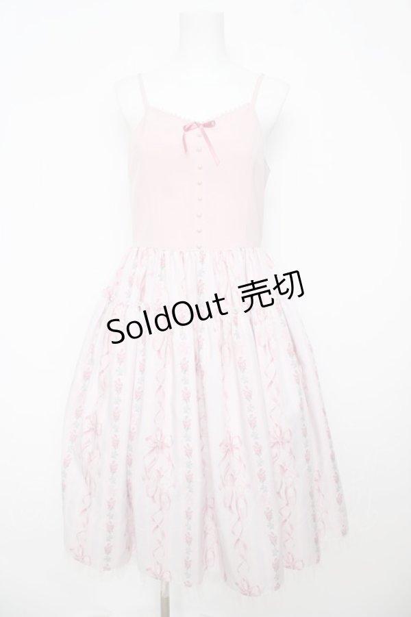 画像1: Emily Temple cute / Pointesキャミソールワンピース M ピンク Y-26-03-06-190-ET-OP-SZ-ZY (1)