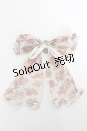 画像: axes femme / 2wayリボンブローチクリップ  生成り Y-26-03-06-023-AX-ZA-SZ-ZY