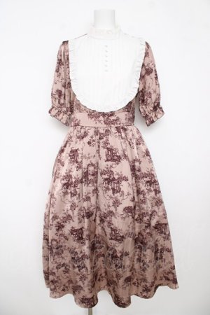 画像: m petit by misako / トワルドジュイワンピース  ピンク Y-26-03-06-199-LO-OP-SZ-ZY