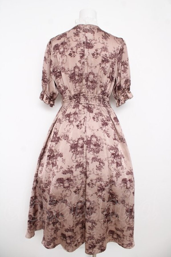 画像2: m petit by misako / トワルドジュイワンピース  ピンク Y-26-03-06-199-LO-OP-SZ-ZY (2)