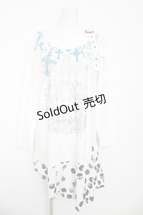 画像1: PUTUMAYO / ドットスカルptカットワンピース  オフシロ Y-26-03-06-206-PT-OP-SZ-ZY (1)