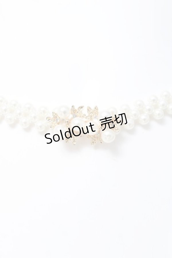 画像1: axes femme / パールベルト  白 Y-26-03-06-026-AX-ZA-SZ-ZY (1)