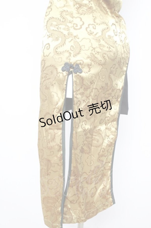 画像4: Qutie Frash / チャイナアシメチュニック  イエロー Y-26-03-06-215-QU-OP-SZ-ZY (4)