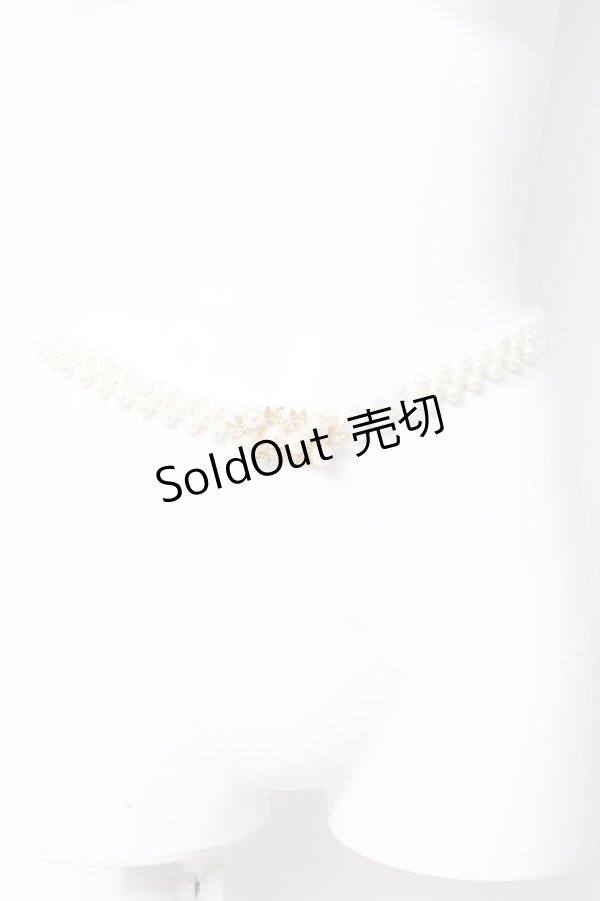 画像2: axes femme / パールベルト  白 Y-26-03-06-026-AX-ZA-SZ-ZY (2)