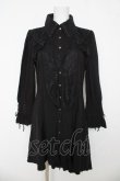 画像1: Ozz oneste / レースフリルシャツワンピース  黒 Y-26-03-06-224-OO-JA-SZ-ZY (1)