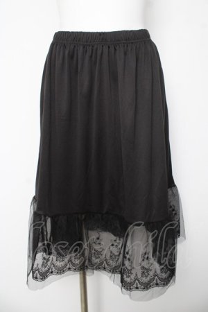 画像: axes femme / チュールレースペチスカート S 黒 Y-26-03-06-237-AX-SK-SZ-ZY