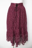 画像1: axes femme / 総レーススカート  ワイン Y-26-03-06-243-AX-SK-SZ-ZY (1)