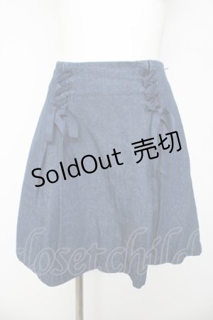 画像: F i.n.t / レースアップデニムスカート F インディゴ Y-26-03-06-248-CA-SK-SZ-ZY