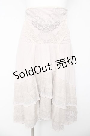 画像: Ozz On / レースptフィッシュテールスカート  ピンク Y-26-03-06-255-OO-SK-SZ-ZY