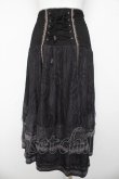 画像2: OZZ ANGELO / プリント入りレースフィッシュテールスカート  黒 Y-26-03-06-256-OO-SK-SZ-ZY (2)