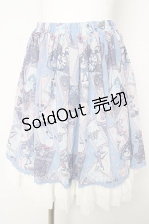 画像: PUTUMAYO / Lost in the gardenスカート  ブルー Y-26-03-06-264-PT-SK-SZ-ZY