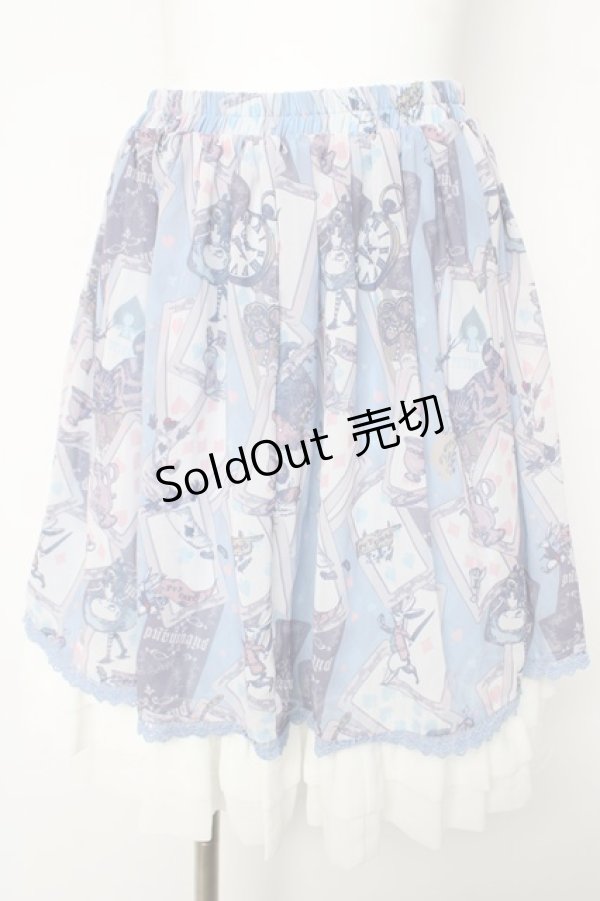 画像1: PUTUMAYO / Lost in the gardenスカート  ブルー Y-26-03-06-264-PT-SK-SZ-ZY (1)