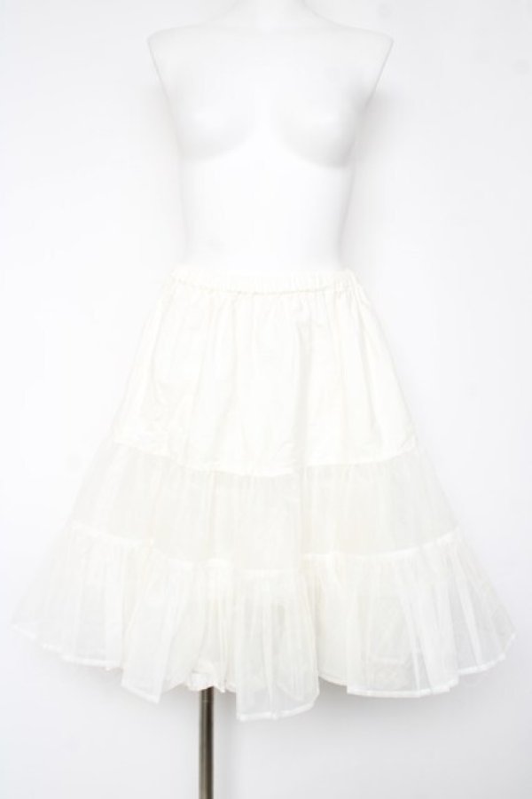 画像1: BABY, THE STARS SHINE BRIGHT / ナイロンシャーパニエ  白 Y-26-03-06-267-BA-SK-SZ-ZY (1)