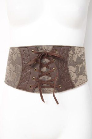 画像: axes femme / レースコルセットベルト  ブラウン Y-26-03-06-033-AX-ZA-SZ-ZY