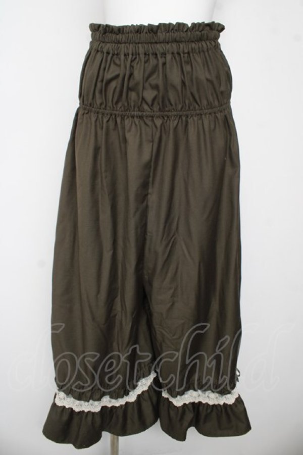 画像1: axes femme / 2WAYフレアガウチョ  カーキ Y-26-03-06-273-AX-PA-SZ-ZY (1)