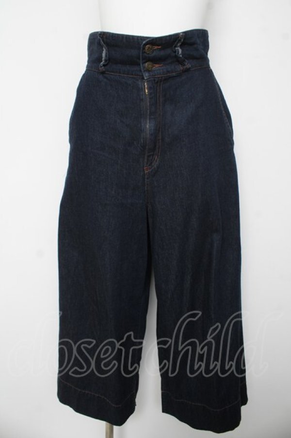 画像1: axes femme / ハイウエストワイドデニムPT  インディゴ Y-26-03-06-275-AX-PA-SZ-ZY (1)