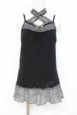 画像1: axes femme / 千鳥柄キャミトップス M 黒 Y-26-03-09-001-AX-TO-SZ-ZY (1)