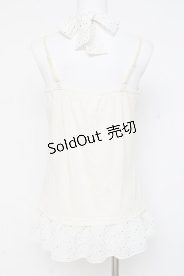 画像2: axes femme / ラメドットホルターシフォンキャミ M 生成り Y-26-03-09-004-AX-TO-SZ-ZY (2)