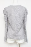 画像2: axes femme POETIQUE / 総刺繍レース切替トップス  グレー Y-26-03-09-042-AX-TO-SZ-ZY (2)