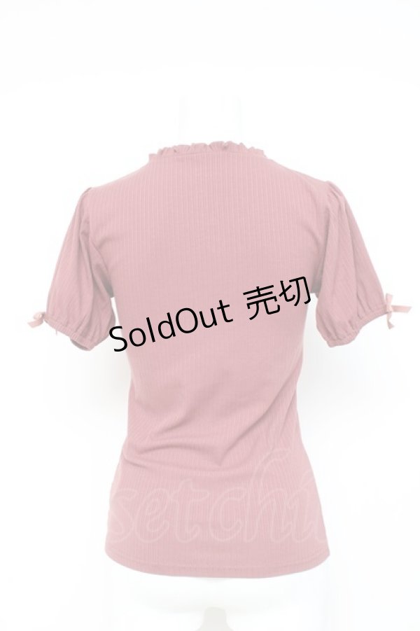 画像2: an another angelus / フリルネックテレコカットソー F エンジ Y-26-03-09-046-CA-TO-SZ-ZY (2)