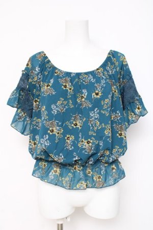 画像: axes femme / エスパンディフレア袖プルオーバー M グリーン Y-26-03-09-051-AX-TO-SZ-ZY