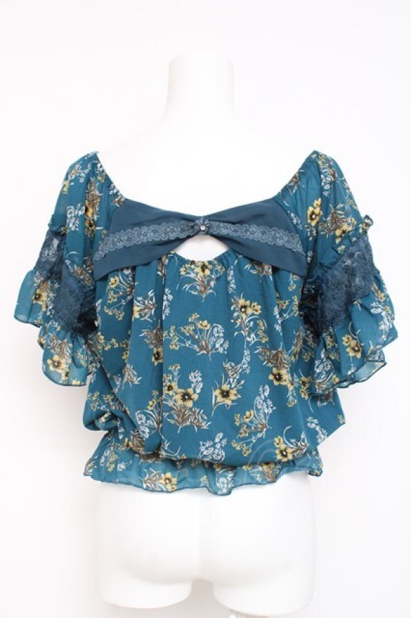 画像2: axes femme / エスパンディフレア袖プルオーバー M グリーン Y-26-03-09-051-AX-TO-SZ-ZY (2)