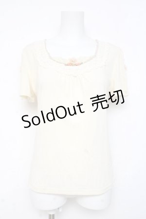 画像: axes femme / フラワーモチーフインナー M 生成り Y-26-03-09-054-AX-TO-SZ-ZY