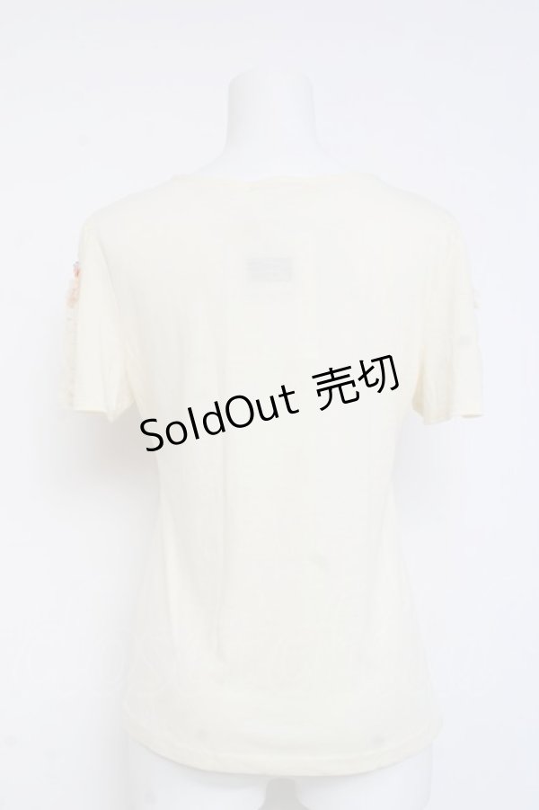 画像2: axes femme / フラワーモチーフインナー M 生成り Y-26-03-09-054-AX-TO-SZ-ZY (2)