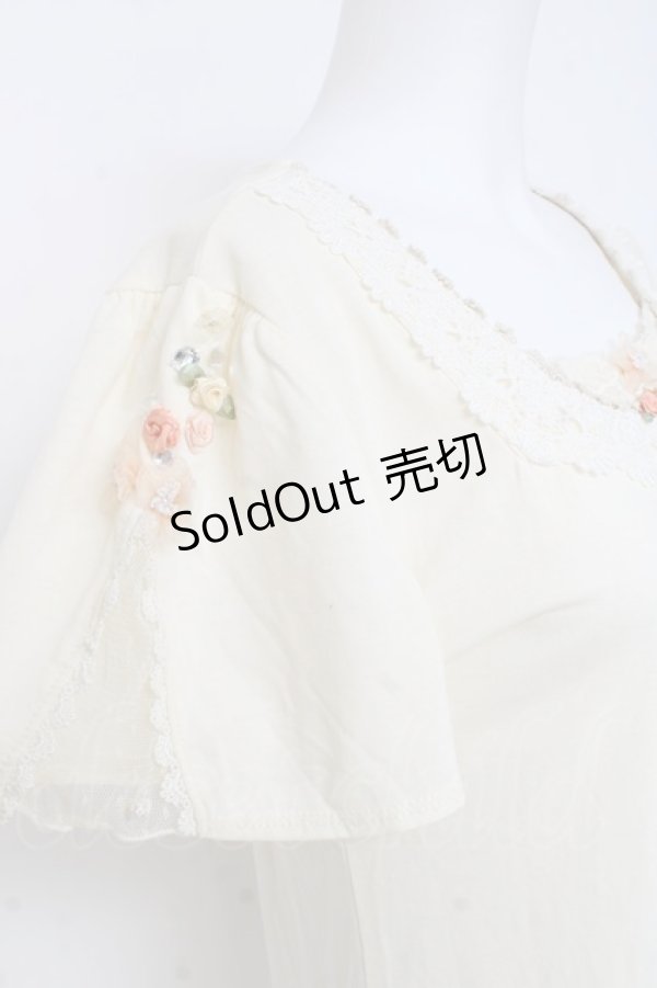 画像3: axes femme / フラワーモチーフインナー M 生成り Y-26-03-09-054-AX-TO-SZ-ZY (3)