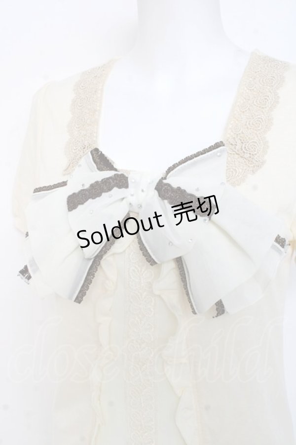 画像3: axes femme / ラメ入りBIGリボンプルオーバー M 生成り Y-26-03-09-057-AX-TO-SZ-ZY (3)