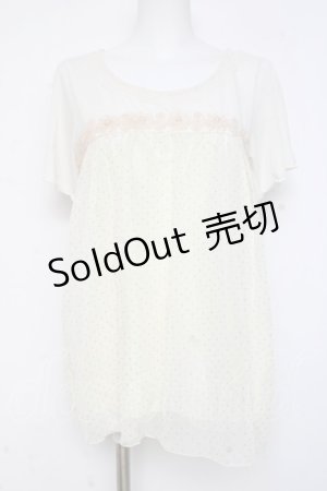 画像: axes femme / ラメドットトップス M 生成り Y-26-03-09-059-AX-TO-SZ-ZY