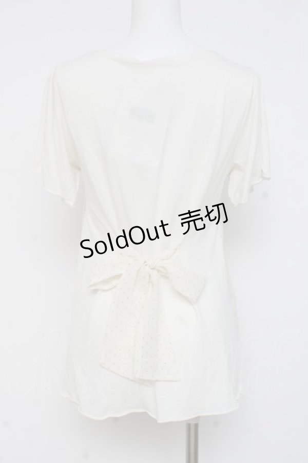 画像2: axes femme / ラメドットトップス M 生成り Y-26-03-09-059-AX-TO-SZ-ZY (2)