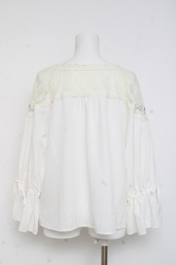 画像2: axes femme POETIQUE / ファンタジータイムブラウス M 白 Y-26-03-09-061-AX-BL-SZ-ZY (2)