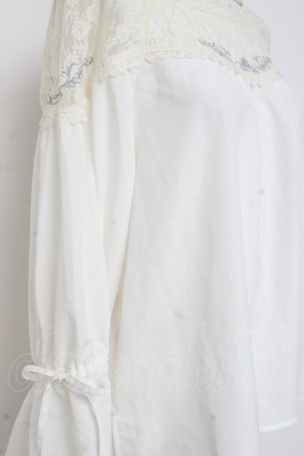 画像3: axes femme POETIQUE / ファンタジータイムブラウス M 白 Y-26-03-09-061-AX-BL-SZ-ZY (3)