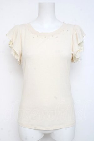 画像: axes femme / 袖プチバラ使いトップス M 生成り Y-26-03-09-065-AX-TO-SZ-ZY