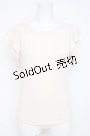 画像: axes femme / 袖プチバラ使いトップス M 生成り Y-26-03-09-065-AX-TO-SZ-ZY