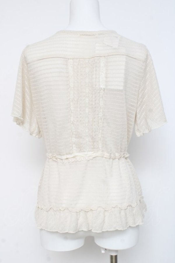 画像2: axes femme / レースニットカーディガン  生成り Y-26-03-09-071-AX-TO-SZ-ZY (2)