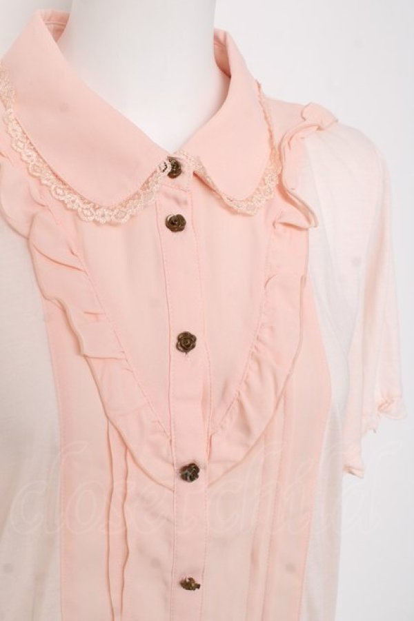 画像3: axes femme / ブラウス風カットプルオーバー M アワピンク Y-26-03-09-080-AX-TO-SZ-ZY (3)