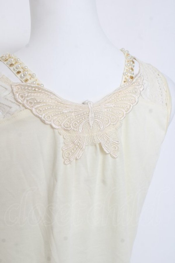 画像3: axes femme / ビジューストラップ付きタンク M 生成り Y-26-03-09-008-AX-TO-SZ-ZY (3)