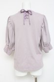 画像2: axes femme POETIQUE / おかしなお茶会パフ袖Tシャツ M ラベンダー Y-26-03-09-084-AX-TO-SZ-ZY (2)