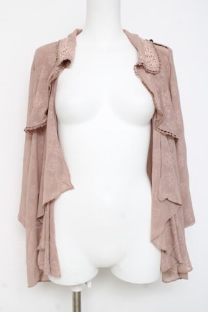 画像: axes femme / 総柄シャツカーデ  ピンク Y-26-03-09-086-AX-TO-SZ-ZY