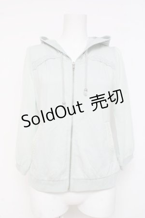 画像: axes femme / 袖シアーパーカー M サックス Y-26-03-09-090-AX-TO-SZ-ZY