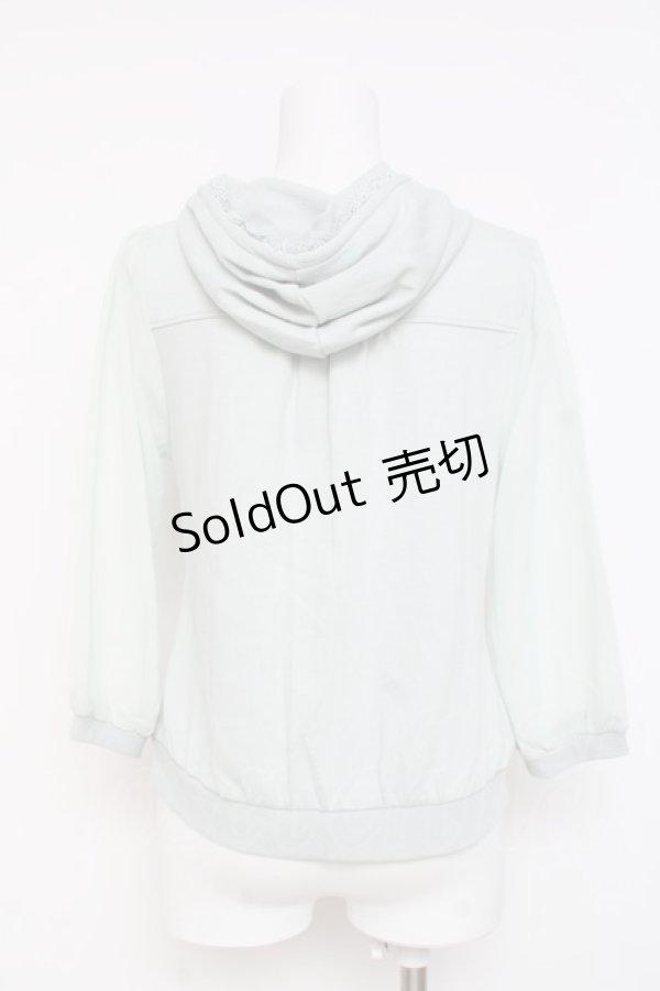 画像2: axes femme / 袖シアーパーカー M サックス Y-26-03-09-090-AX-TO-SZ-ZY (2)