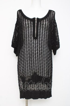 画像: axes femme / 前後２ＷＡＹジップニット F 黒 Y-26-03-09-094-AX-TO-SZ-ZY