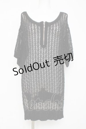 画像: axes femme / 前後２ＷＡＹジップニット F 黒 Y-26-03-09-094-AX-TO-SZ-ZY