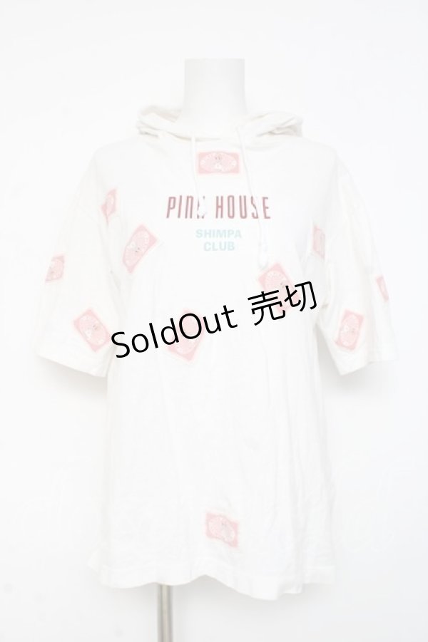 画像1: PINK HOUSE / キューピーワッペンフーディ  白 Y-26-03-09-095-LO-TO-SZ-ZY (1)