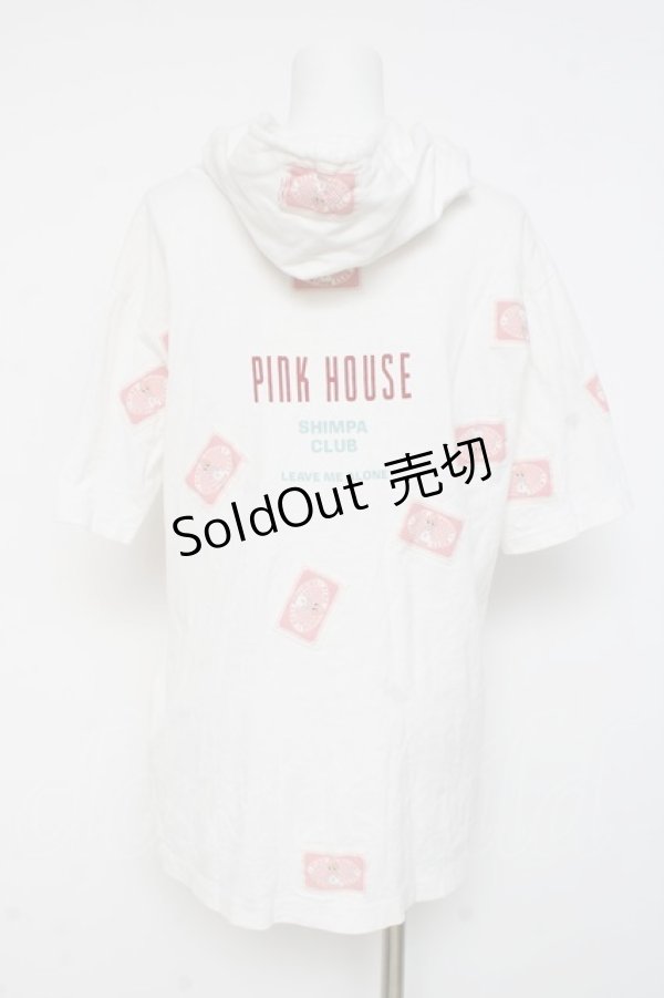 画像2: PINK HOUSE / キューピーワッペンフーディ  白 Y-26-03-09-095-LO-TO-SZ-ZY (2)