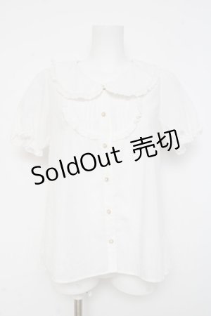 画像: Amavel / ヨーク切替ブラウス F 白 Y-26-03-09-096-CA-BL-SZ-ZY