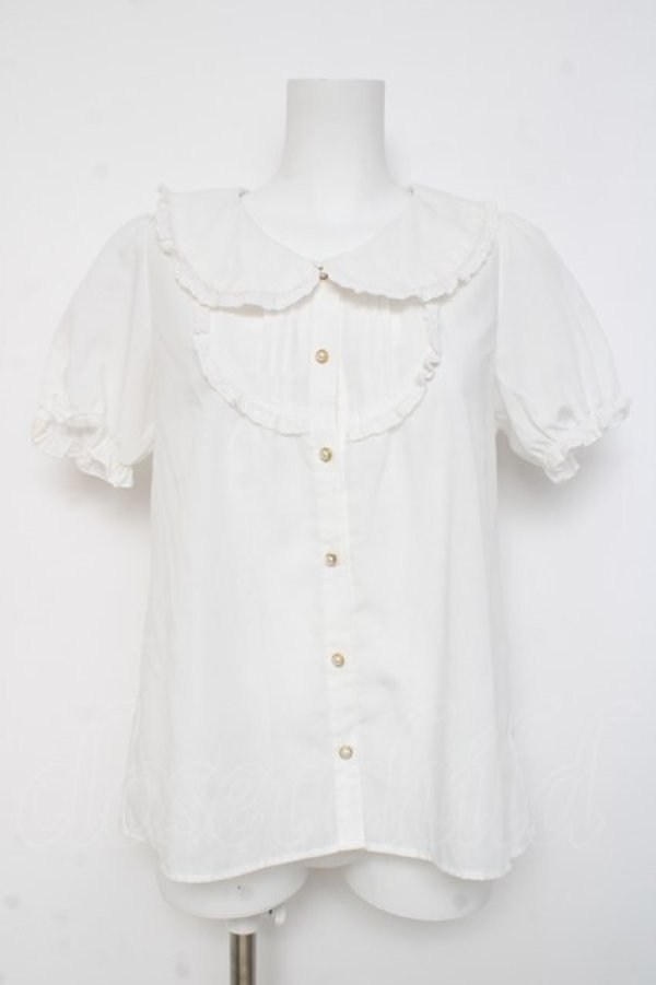 画像1: Amavel / ヨーク切替ブラウス F 白 Y-26-03-09-096-CA-BL-SZ-ZY (1)