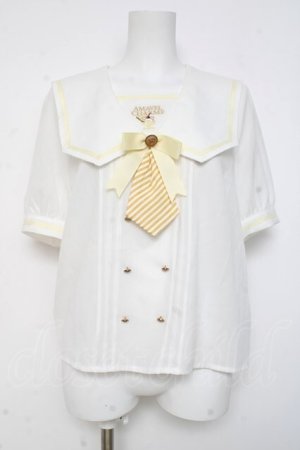 画像: Amavel / くまさんアイスブラウス F イエロー Y-26-03-09-097-CA-BL-SZ-ZY